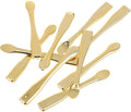 50 Pcs Eye Cream Spatula Face Cream Spoon Gold Mask Plastic Scoops Mask Ygienic Plastic Spatulas for Skincare, Travel-Friendly & Easy to Clean, for Home Spa, Salon Use(Gold)