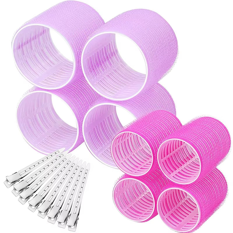 Hair Roller No Harm to Hair Magic Curler Natural Curling No Heat Hair Bangs Volume Self-Adhesive Hook & Loop DIY Styling Tools