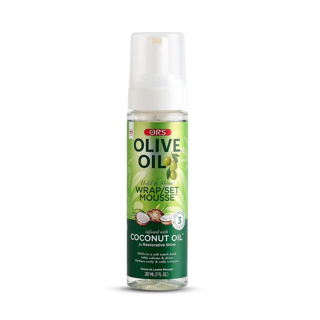 Olive Oil Hold Shine Wrap/Set Mousse
