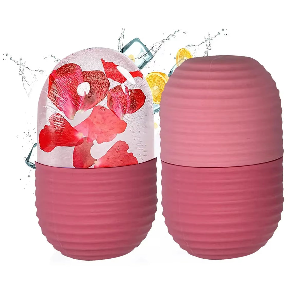 Ice Face Roller Facial Lifting Contouring Tools Silicone Ice Cube Trays Ice Globe Balls Eye Face Massager Beauty Skin Care Tools