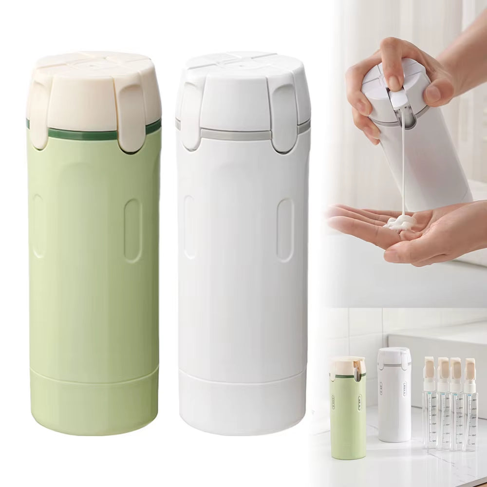 4 in 1 Travel Dispenser Portable Travel Bottles Leak Proof Leakproof Travel Container for Perfume Shampoo Conditioner Lotion