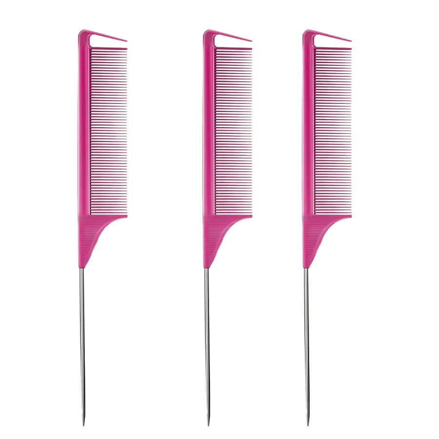 Pointed Tail Combs Rat Tail Comb for Separation Hair Braiding and Combing Professional Barber Shop Cutting Hair Styling Products