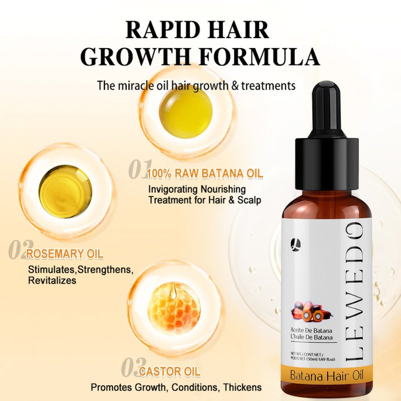 Natural Batana Oil Serum for Hair Growth Healthier Thicker Fuller anti Hair Loss
