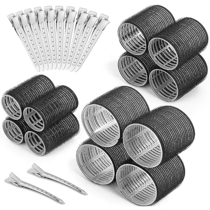 Hair Roller No Harm to Hair Magic Curler Natural Curling No Heat Hair Bangs Volume Self-Adhesive Hook & Loop DIY Styling Tools