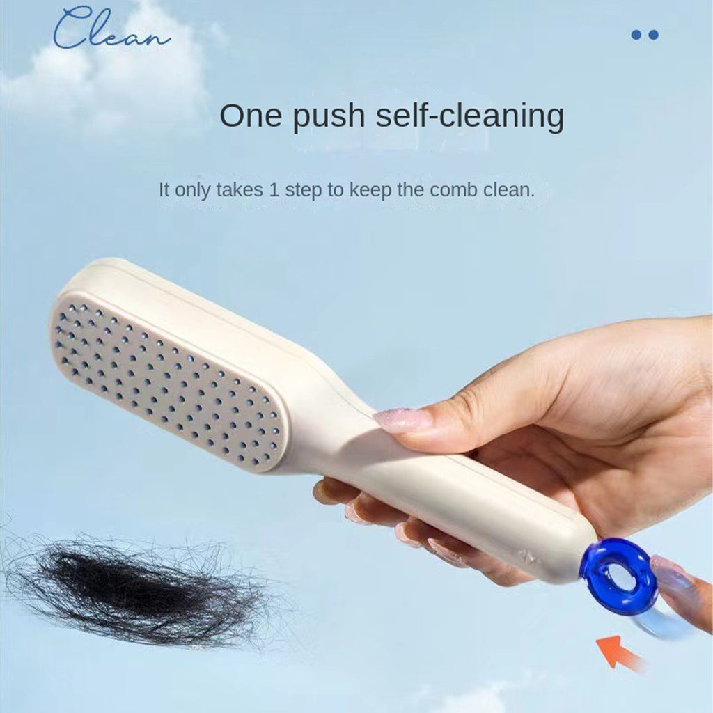 Self Cleaning Hair Brush Magic Retractable Brush Massage Anti-Static Hair Brush