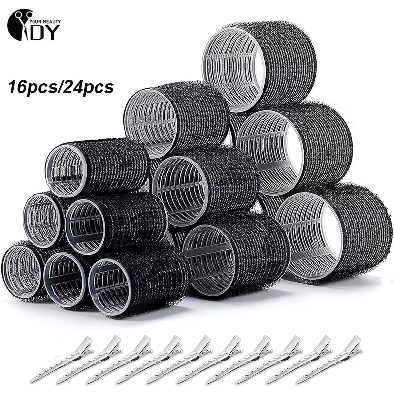 Hair Roller No Harm to Hair Magic Curler Natural Curling No Heat Hair Bangs Volume Self-Adhesive Hook & Loop DIY Styling Tools
