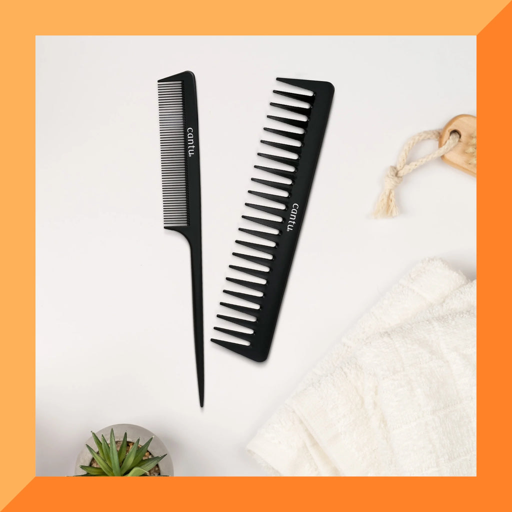 Style Carbon Fiber Hair Combs, 2 Pc