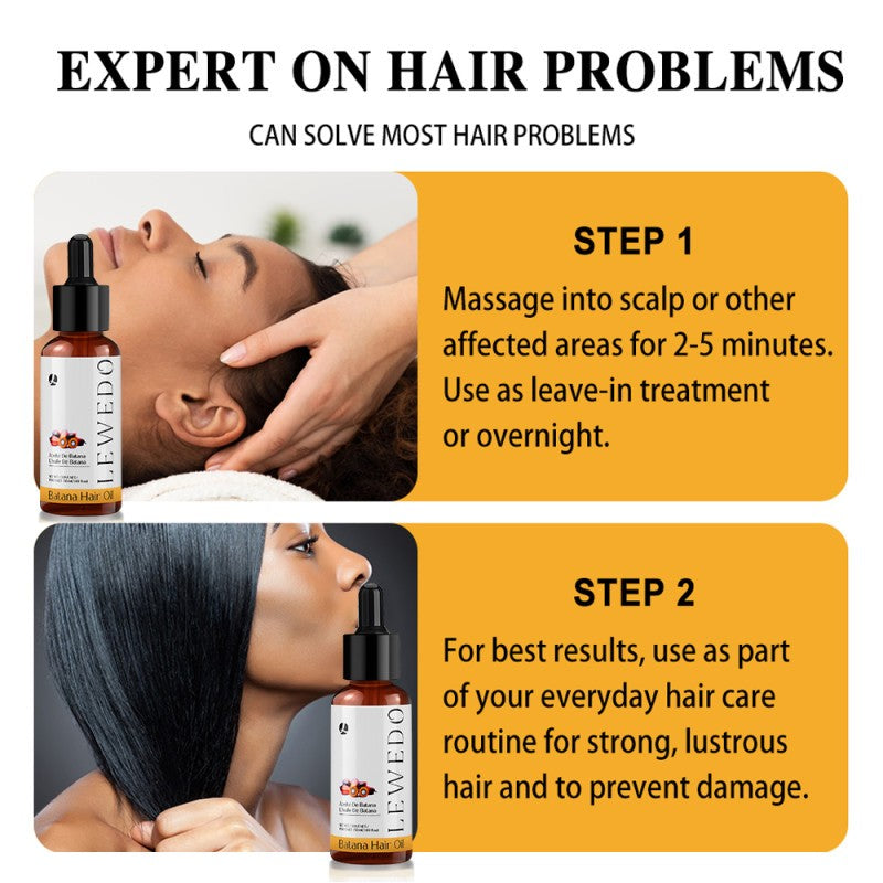 Natural Batana Oil Serum for Hair Growth Healthier Thicker Fuller anti Hair Loss