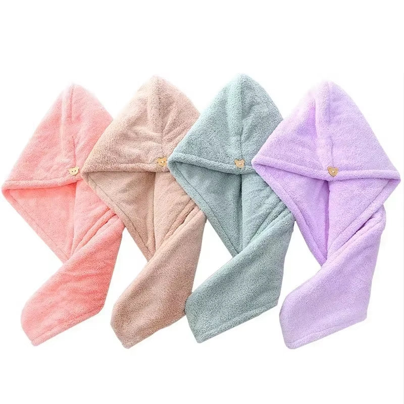 Dry Hair Cap Sports Towel Fiber Super Fine Adult Bath Towel Towels Bathroom Soft Turban for Hair Drying Miss Serviettes Face Wet
