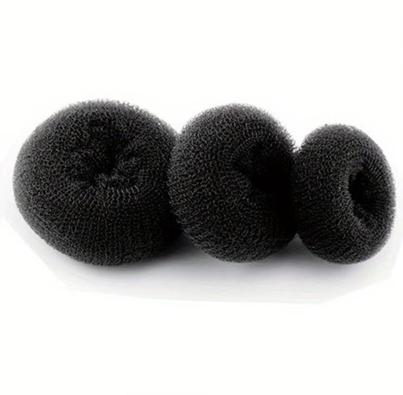 3Pcs Hair Bun Donut Magic Foam Products Hairstyle Lazy Hair Accessories for Girls Women Lady Easy Big Ring Hair Styling Tools