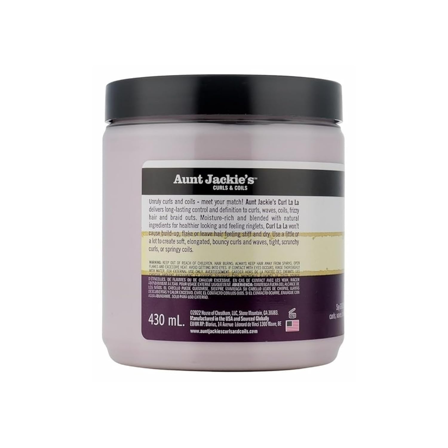 Aunt Jackie'S Curls and Coils Curl La La Defining Curl Custard for Natural Hair