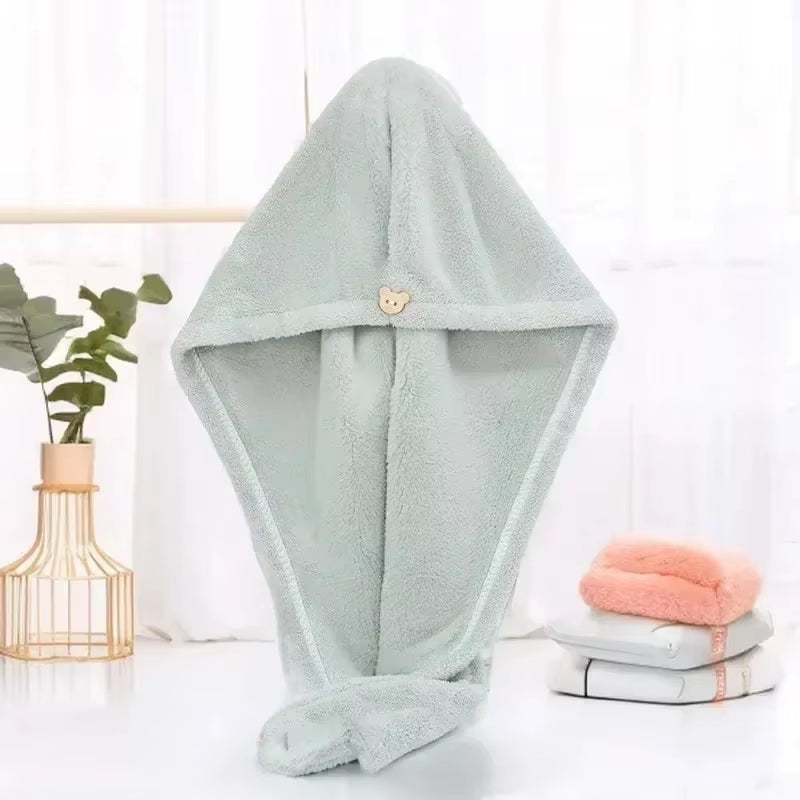 Dry Hair Cap Sports Towel Fiber Super Fine Adult Bath Towel Towels Bathroom Soft Turban for Hair Drying Miss Serviettes Face Wet