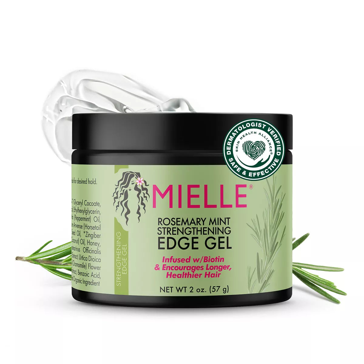 Mielle Organics Rosemary Mint Strengthening Edge Gel - 2Oz