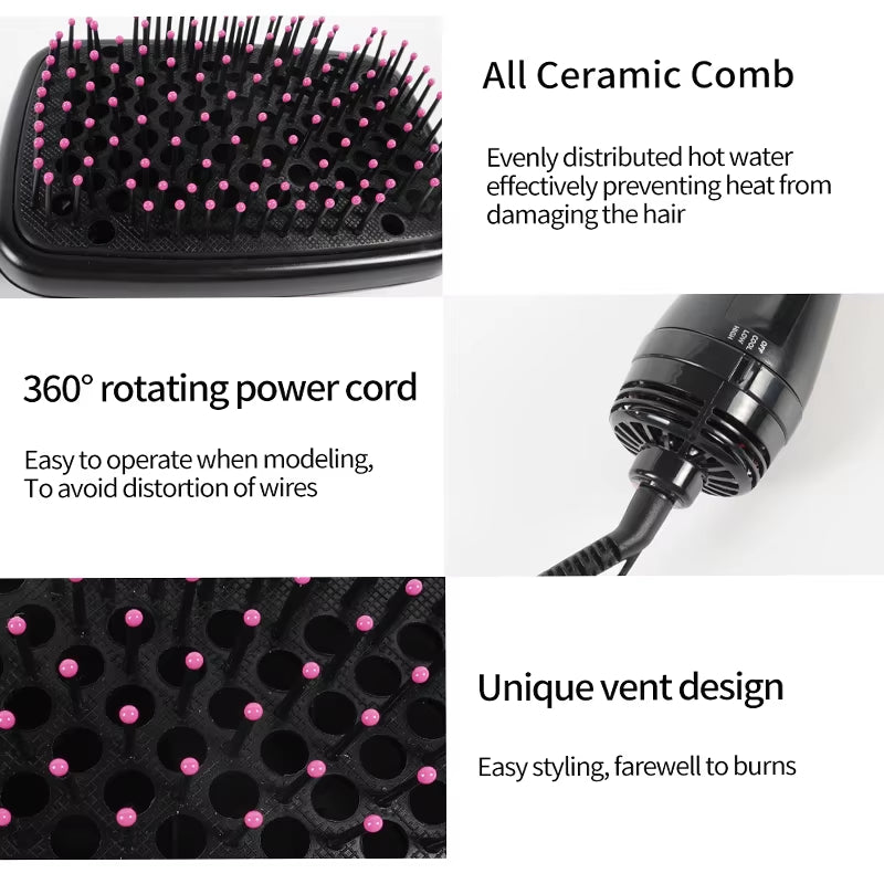Hot Air Blow Dryer Brush Professional Straightener Comb Electric Blow Dryer for Styling and Drying Blow Dryer Hair Dryer