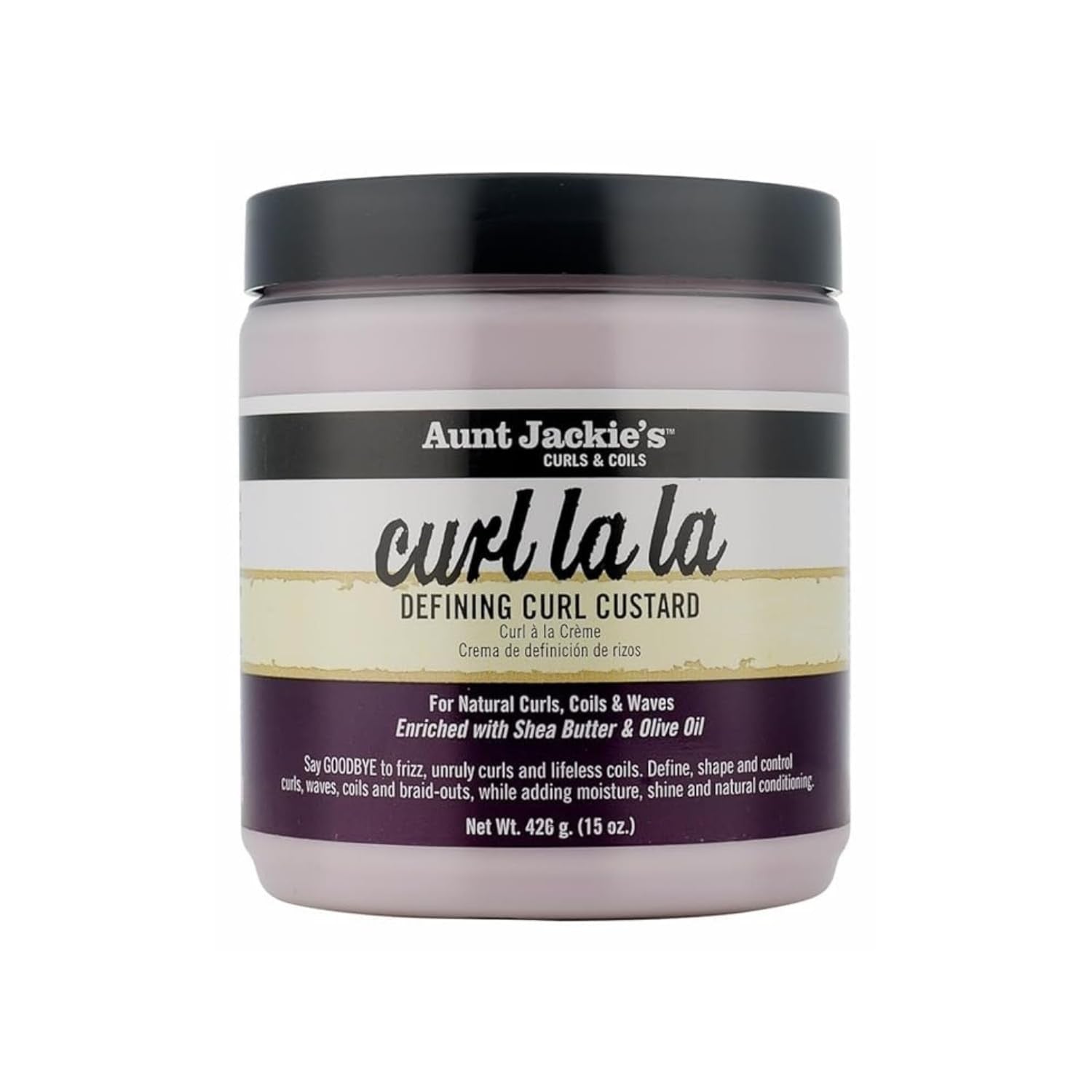 Aunt Jackie'S Curls and Coils Curl La La Defining Curl Custard for Natural Hair