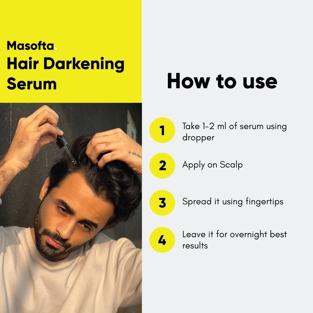 Anti Gray Hair Darkening Serum | Reverses & Limits Hair & Beard Graying with Arc