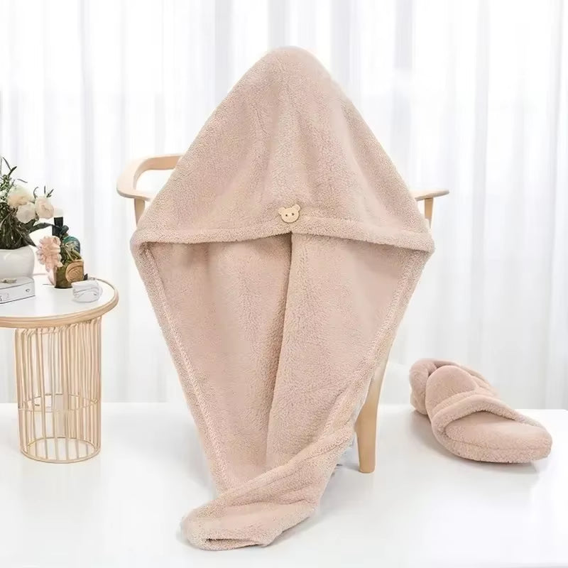 Dry Hair Cap Sports Towel Fiber Super Fine Adult Bath Towel Towels Bathroom Soft Turban for Hair Drying Miss Serviettes Face Wet