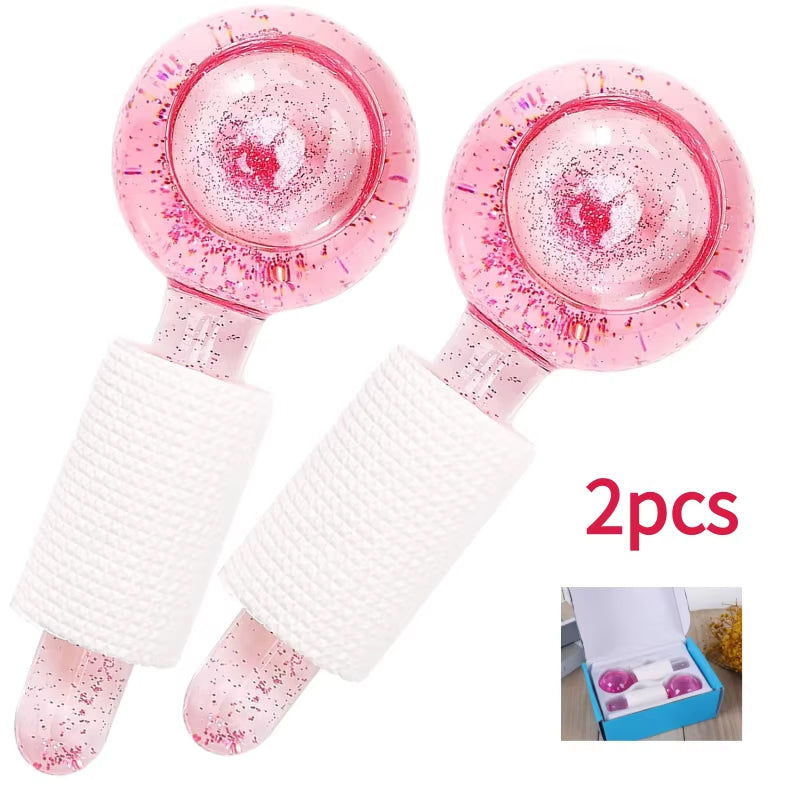Ice Globes for Facials, Face Massager Tools, Cooling Globes for Face Neck & Eyes, Tighten Skin, anti Ageing Reduce Puffy Wrinkle