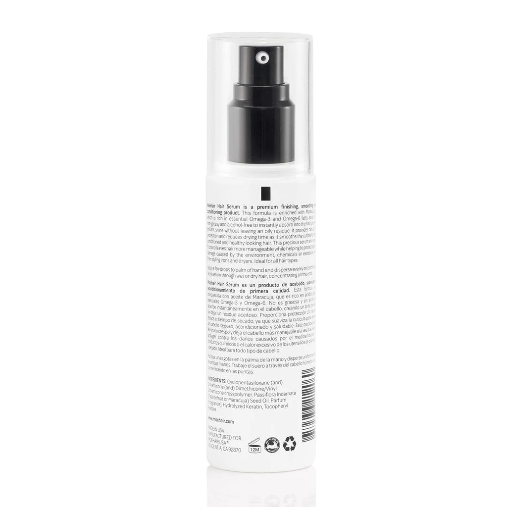 Anti-Frizz Serum 3.4 Fl Oz | Silk Drops for All Hair Types | Maracuja Oil | Sulfate-Free