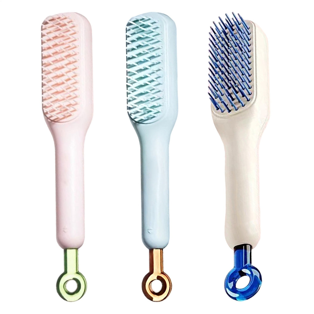 Self Cleaning Hair Brush Magic Retractable Brush Massage Anti-Static Hair Brush