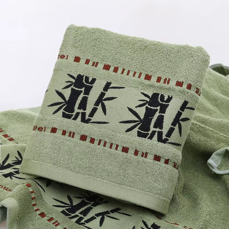 Bamboo Fiber Towels Set Home Bath Towels for Adults Face Towel Thick Absorbent Luxury Bathroom Towels Toalha De Praia