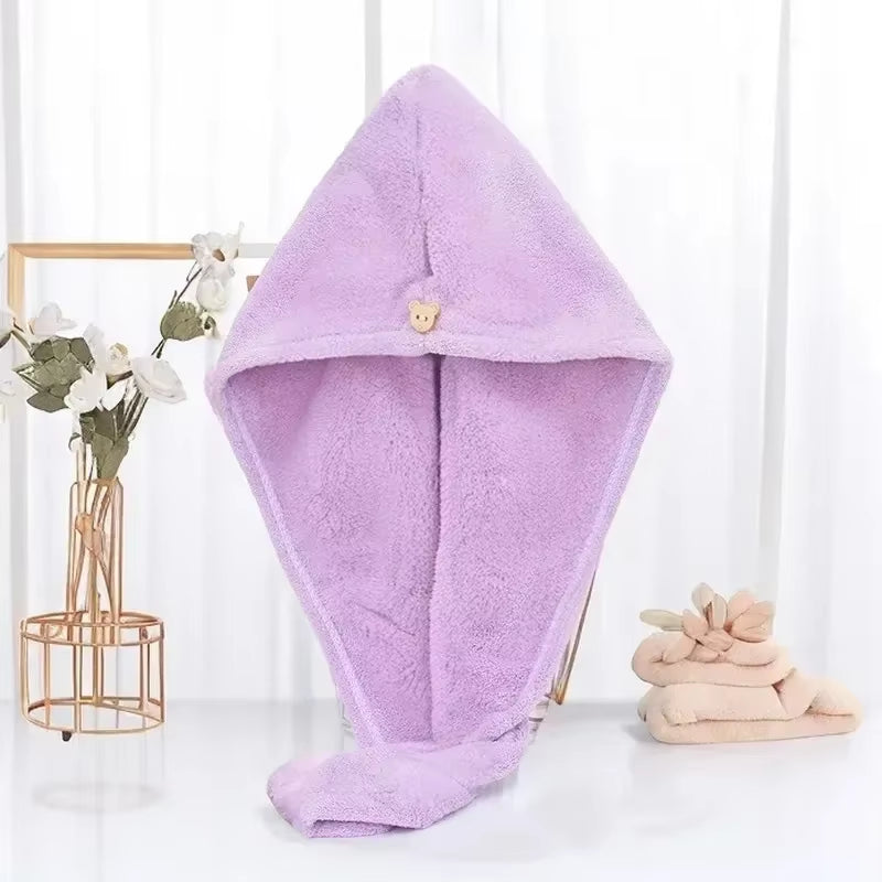 Dry Hair Cap Sports Towel Fiber Super Fine Adult Bath Towel Towels Bathroom Soft Turban for Hair Drying Miss Serviettes Face Wet