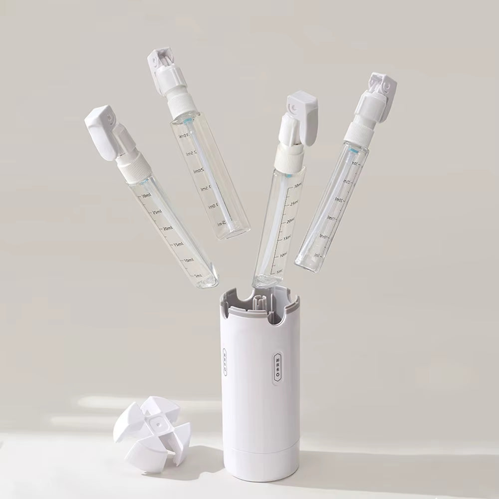 4 in 1 Travel Dispenser Portable Travel Bottles Leak Proof Leakproof Travel Container for Perfume Shampoo Conditioner Lotion