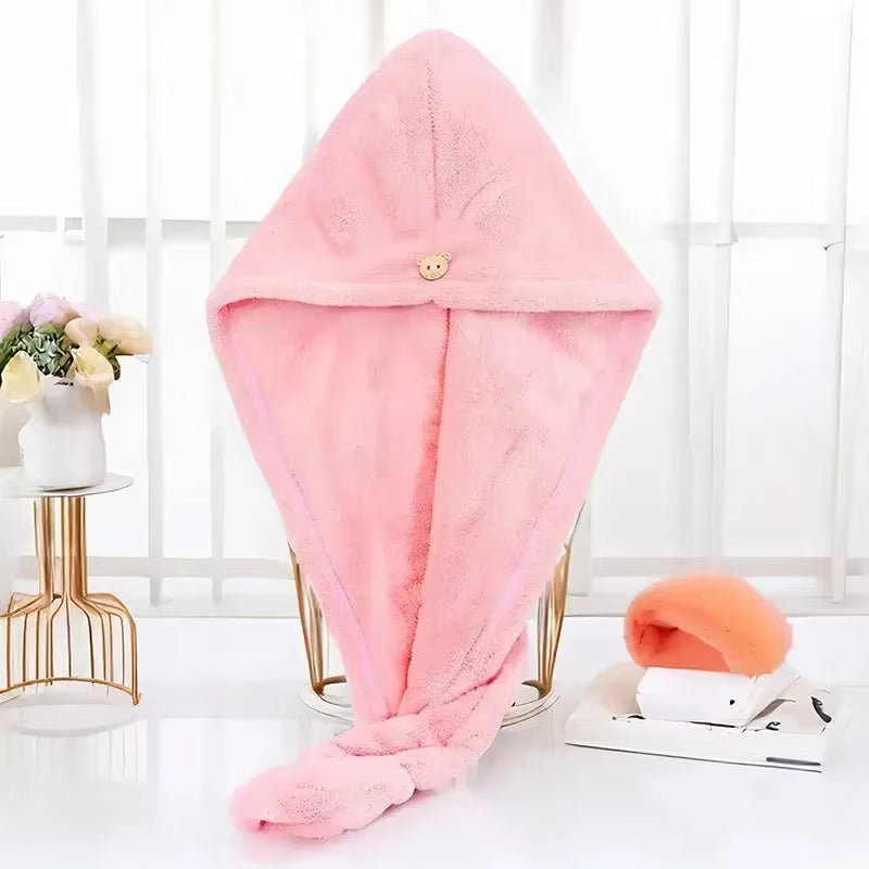 Dry Hair Cap Sports Towel Fiber Super Fine Adult Bath Towel Towels Bathroom Soft Turban for Hair Drying Miss Serviettes Face Wet