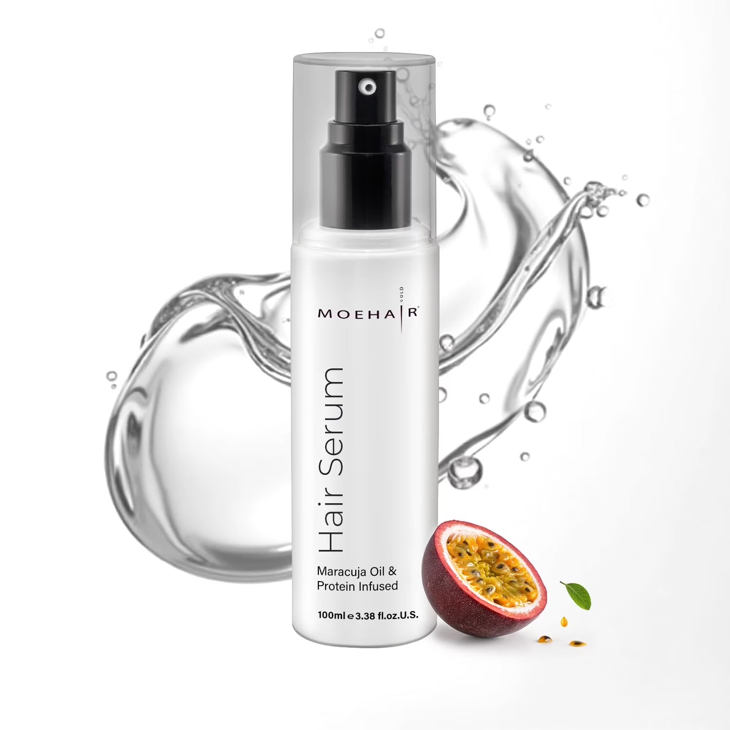 Anti-Frizz Serum 3.4 Fl Oz | Silk Drops for All Hair Types | Maracuja Oil | Sulfate-Free