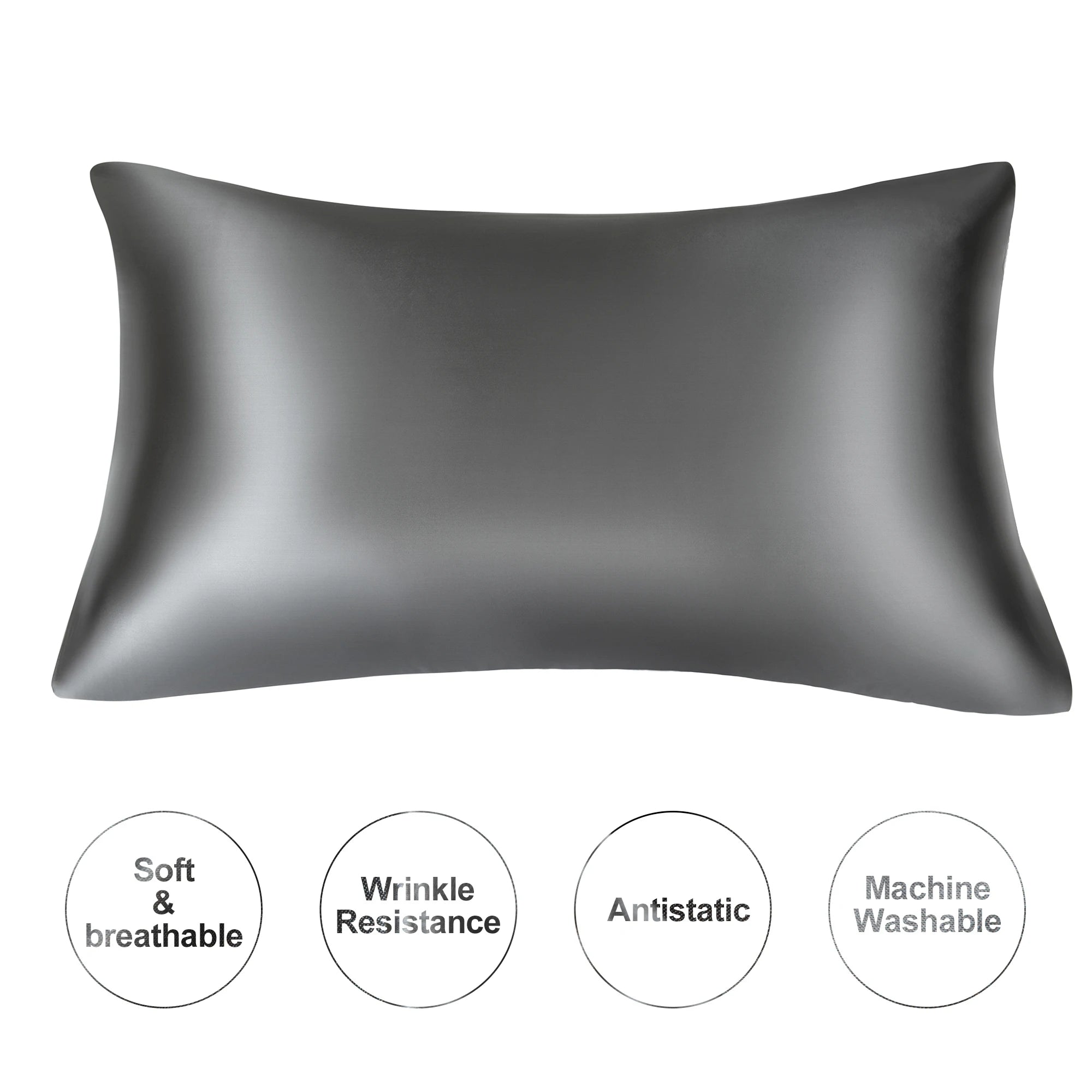 Juwensilk Silky Stain Pillowcase Silky Pillowcase Natural Silk Pillowcase Mulberry Silk Pillow Case Standard Queen K