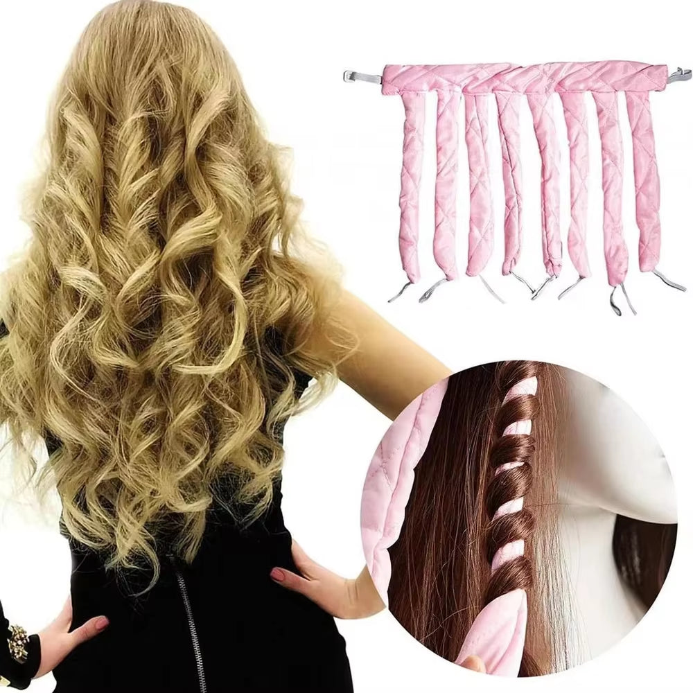 New 30Cm Lazy Heatless Hair Curler No Heat Heatless Curls Rod Headband Sleeping Head Bands No Heat Womens DIY Hair Styling Tools