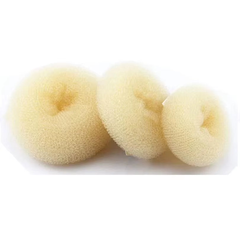 3Pcs Hair Bun Donut Magic Foam Products Hairstyle Lazy Hair Accessories for Girls Women Lady Easy Big Ring Hair Styling Tools