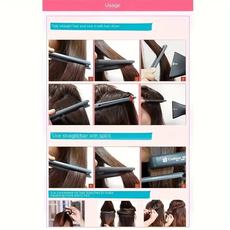 V-Shaped Hairstyle Comb - Effortlessly Create a Fashionable and Messy Hairstyle - Professional Straight Hair Fork - Perfect Salo